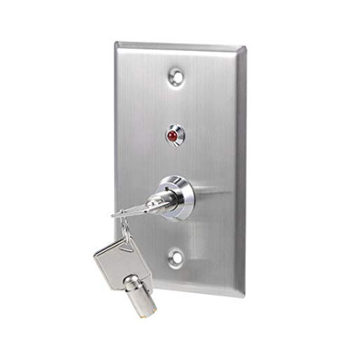 uxcell Key Switch On-Off Exit Switches Emergency Door Release SPST for ...