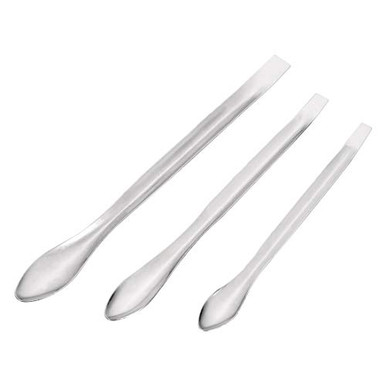 uxcell Micro Scoop Stainless Steel Reagent Sampling Lab Spoon Spatulas ...