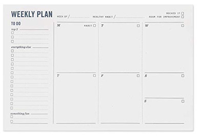 Weekly Planner Notepad - Weekly Planning Pad with to Do List, Daily ...