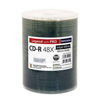CMC Pro Taiyo Yuden 48X CDR (CD-R) 80min 700MB White Thermal Hub Printable [Discontinued] main image 1