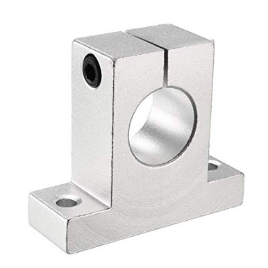 uxcell SK25 Aluminum Linear Motion Rail Clamping Rod Rail Guide Support ...