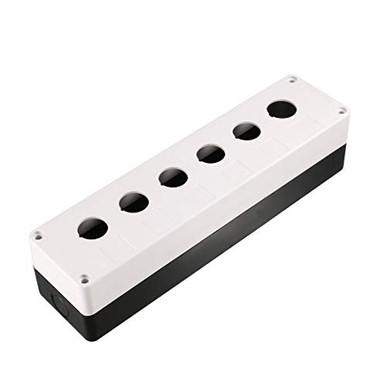 uxcell Push Button Switch Control Station Box 22mm 6 Button Hole ...