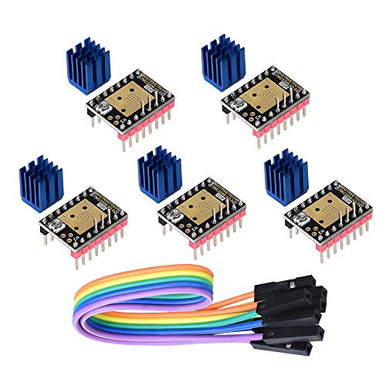BIQU TMC2209 V1.2 Stepper Driver – 5 Stück, Mit Kühlkörper, UART-Modus, Für SKR / MKS / Ramps 1.4–1.6
