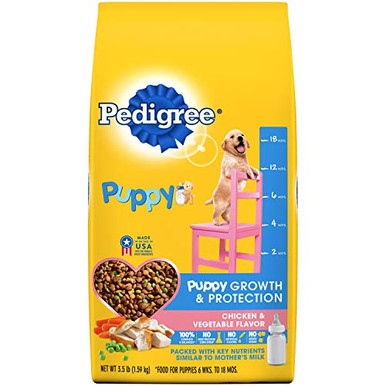 PEDIGREE Puppy Growth & Protection Dry Dog Food Chicken & Vegetable ...