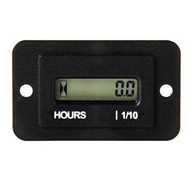 Runleader Digital LCD Hour Meter DC 45V to 90V Total Hours Resettable ...