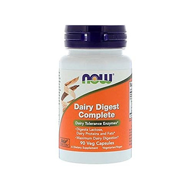NOW Supplements, Dairy Digest Complete, Digests Lactose, Dairy Proteins ...