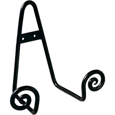 Tripar Espositore Da Parete Nero Per Piatti E Libri – 20,3 Cm, Supporto Rotondo In Metallo - 2