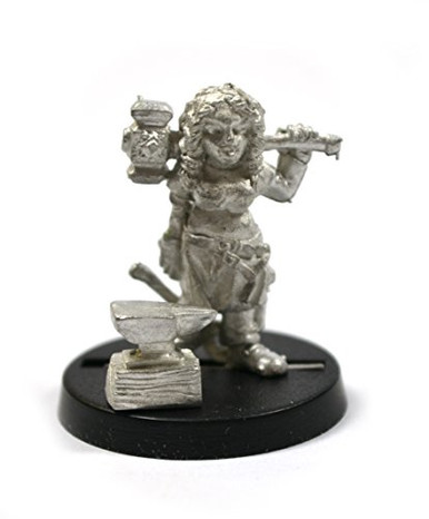 Outland Tactics War Games – Miniatura Di Fucina (Blacksmith Shop) Scala 28mm, Non Verniciata, Stampata In 3D, Grigio E Oro, 205x146x126mm