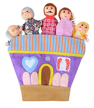 Family Puppet Set Happy Cherry Family Puppet Set Cute Story Puppet Set Cartoon Cloth ...