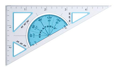 Bocai Triangular Ruler Koala Tools Pocket Triangle Ruler Clear Plastic 306090 Degree 5inch ...