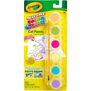 Crayola Color Wonder Gel Tropical Paint Palette Refill 6 paint colors ...