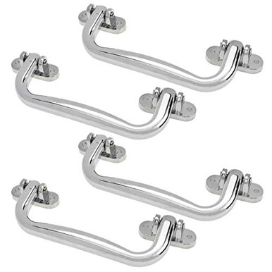 Bitray 4 Pack 53 Inch Handrail Chrome Aluminum Cosmetic Case Handle ...