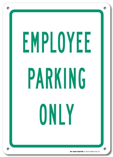 Employee Parking Only Sign – Weatherproof Aluminum 8x12 Inches, Durable & Clear