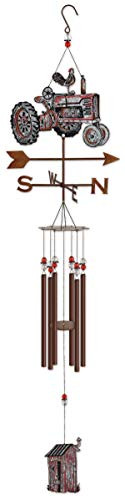 Sunset Vista Designs Trailer Park Bär Windspiel – Metall, Ca. 95 Cm Lang, Mit Camper-Design Für Garten & Zuhause