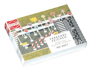 Busch 5952Busch Traffic Warning Sign With Blinking Light - Hattons