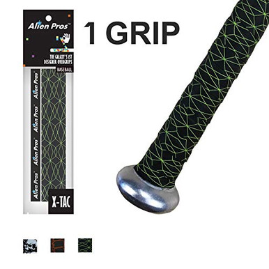 Grip Tape Alien Pros Pour Batte De Baseball, 2 Poignées Grises 1,1mm, Neuf