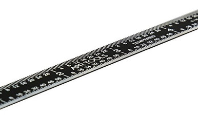 Stainless Steel rulers Black Chrome High Contrast Machinist rulers APR ...