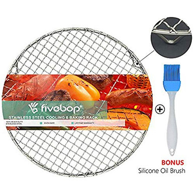 Fivebop Multi-Purpose Stainless Steel Cross Wire Round Steaming Cooling ...