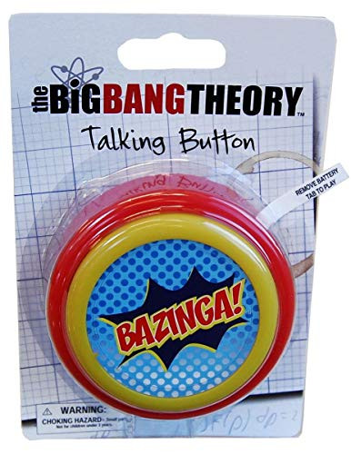 Commonwealth Toys The Big Bang Theory Bazinga Talking Push Desk Button ...
