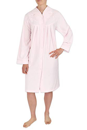 Miss Elaine Plus Size Robe Women Brushed Back Terry Short Snap Robe ...