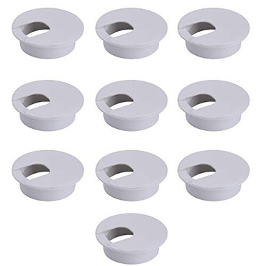 Computer Hole Capping 10 Pcs 2 Inch Plastic Desk Cord Cable Hole Cover Grommet Computer Cable ...