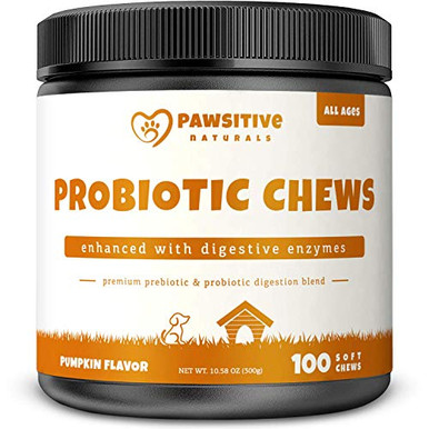 Curated visual reference: Gallery Detail: Probiotics For Dogs 100 Soft Chew Bites Natural Prebiotics With