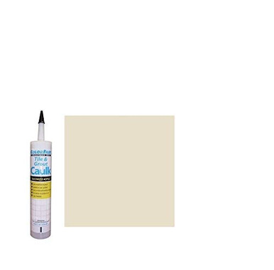Color Fast Sanded Caulk - Bright White, Matched To Custom Building Products Polyblend Grout, 10.3 Oz Tube