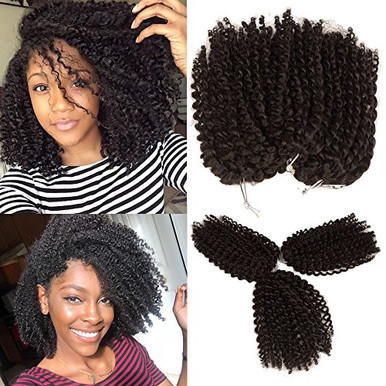 Marley Bob Kinky Curl Haarverlängerung – Afro Kinky Twist, 20 Cm, 3 Stück – Kunsthaar In Verschiedenen Farben