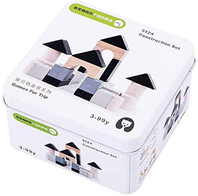 Wisdom Toy Wisdom Baby Travel Iron Box Game Wooden Puzzle Building Block 3D Stereo ...