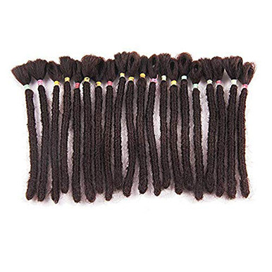 DSOAR 6 inch Dreadlocks Extensions For Men Handmade Synthetic Dreads ...