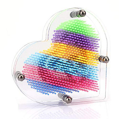 Chironal 1PC 3D Large Colorful Heart Shape Clone Pin Carving Hand Shape ...