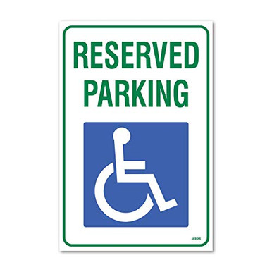 AX Signs Handicap Parking Sign 12x18 Handicap Parking Sign Green Blue ...