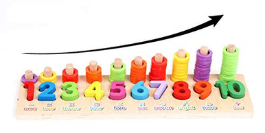 Muyindo Montessori Math Blocks Montessori Wooden Blocks Puzzle Board ...