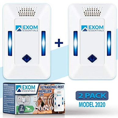 Exom Essentials ES2 2Pack Electronic Ultrasound Repeller Indoor Plugin ...