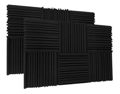 12 Pack Set Acoustic Foam Panels Studio Wedge Tiles 2 X 12 X 12 ...