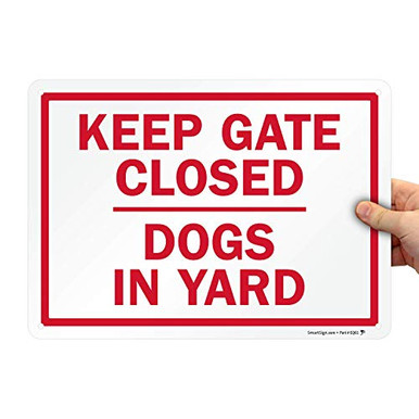 Safety Sign: Dogs In Yard Sign | Zazzle