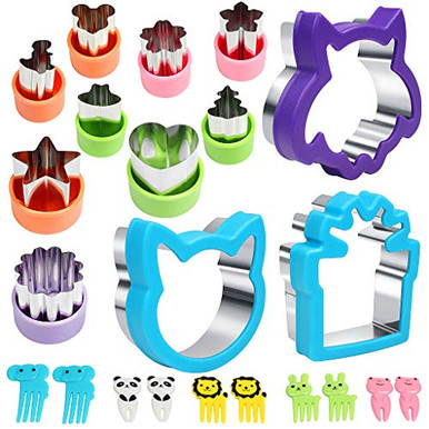 Edealing 12 PCS Cookie Cutters SetVegetable Cutters Shapes and Cute ...