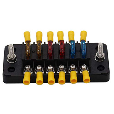 6 circuit Fuse Block Automotive Boat Marine Car Camper Trailer RV ...