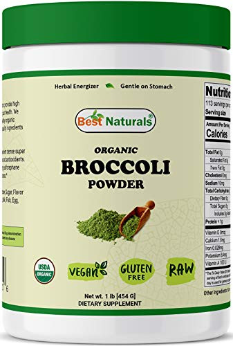 Best Naturals Certified Organic Broccoli Powder 1 Pound 454 Gram ...