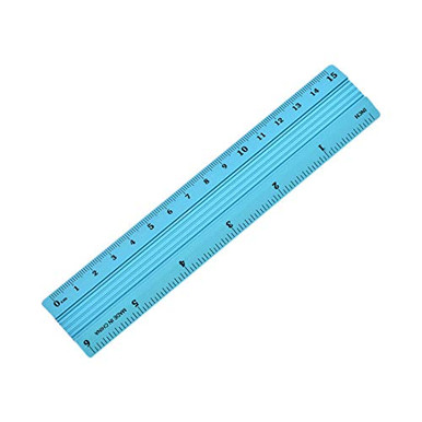 uxcell Aluminum Ruler 6 Inches Precision Bevel Edge Metal Ruler Metric ...