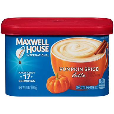 Maxwell House International Pumpkin Spice Latte Instant Coffee 9 oz ...