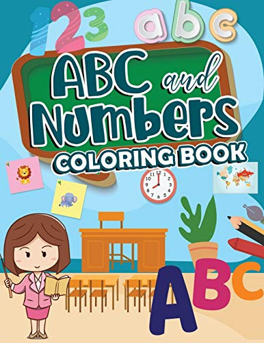 ABC and Numbers Coloring Book Great For Toddlers and Young Children ...