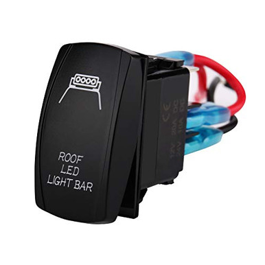 Jiaying Backlit Waterproof Rocker Switch with Light for Vehicle Boat ...