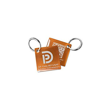 PetDwelling Lightweight Amber QR Code Pet ID Tag Links to Online ...