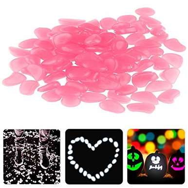 Qguai 100pcs Aquarium Rocks Glow in The Dark Rocks Aquarium Decoration ...
