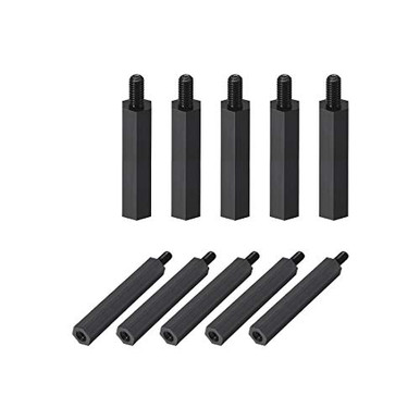 Rond Aluminium Entretoise Colonne Entretoise M3x40mm Pour RC Avion FPV Quadcopter Cnc Noir 10pcs