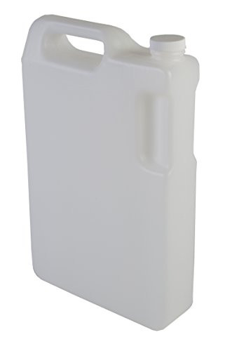 Hudson Exchange 5 Liter Hedpak Container with Cap HDPE Natural ...