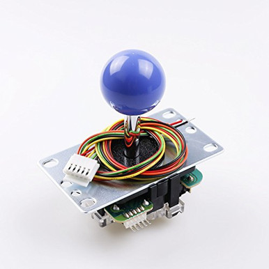 Joystick Arcade Sanwa JLF-TP-8YT – Leva Con Sfera Nera, Regolabile 4/8 Vie, Compatibile Con Hori E Mad Catz, Prodotto In Giappone