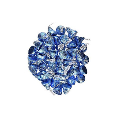 Hershey's Kisses 2 pounds Bulk Bag Cookies N' Creme Blue Foiled