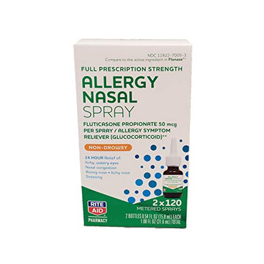 Rite Aid Allergy Relief Fluticasone Propionate Nasal Spray 50mcg 2 ...